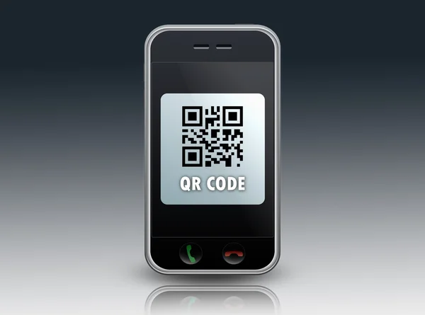 Smartphone QR Code — Stock Photo, Image