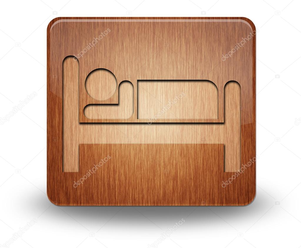 Icon, Button, Pictogram with Hotel, Lodging symbol