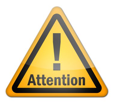 tehlike işareti dikkat