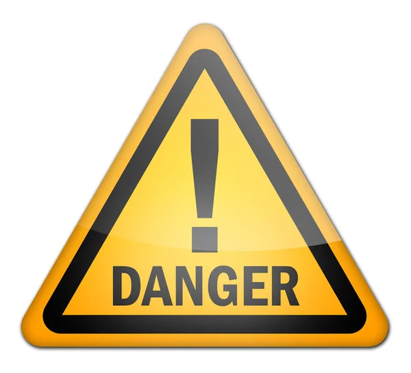 Hazard Sign Danger — Stock Photo, Image