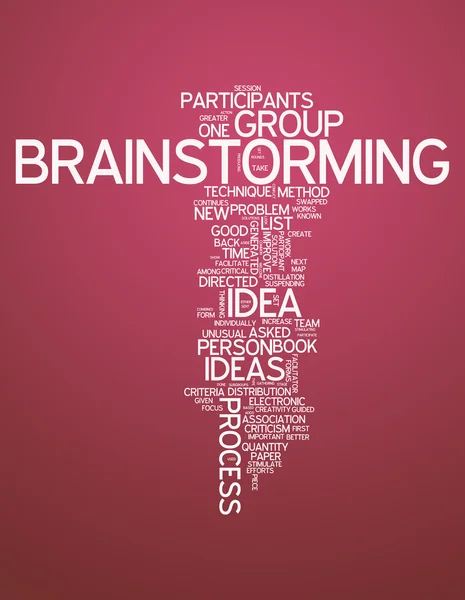 Word Cloud "Brainstorming" — Stock Photo, Image