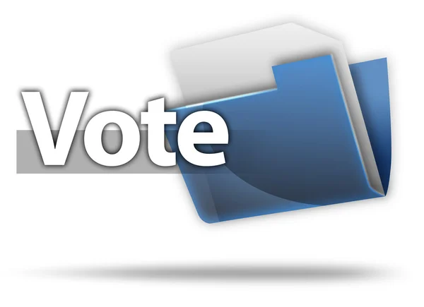 3D Style Folder Icon Vote — Stock Photo, Image