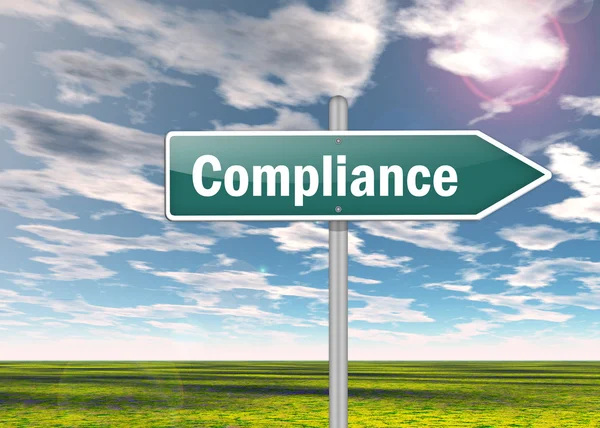 Signpost Compliance — Stock Photo, Image