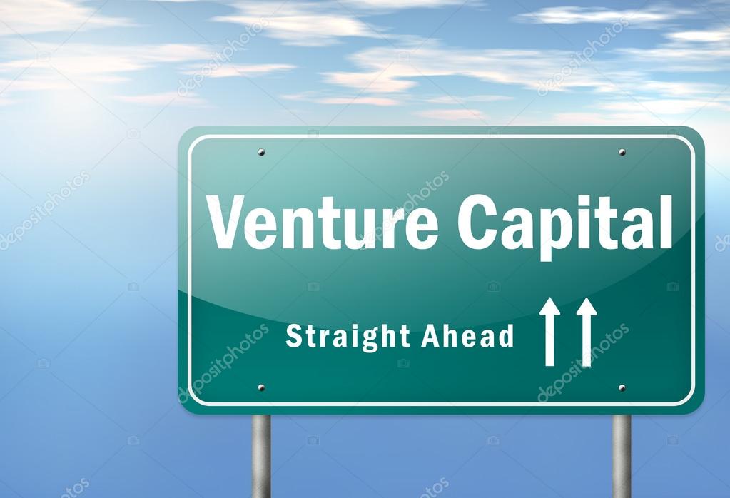 Highway Signpost with Venture Capital wording