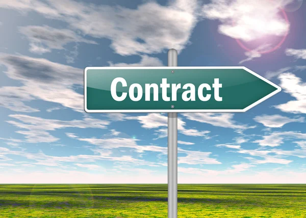 Signpost Contract — Stock Photo, Image