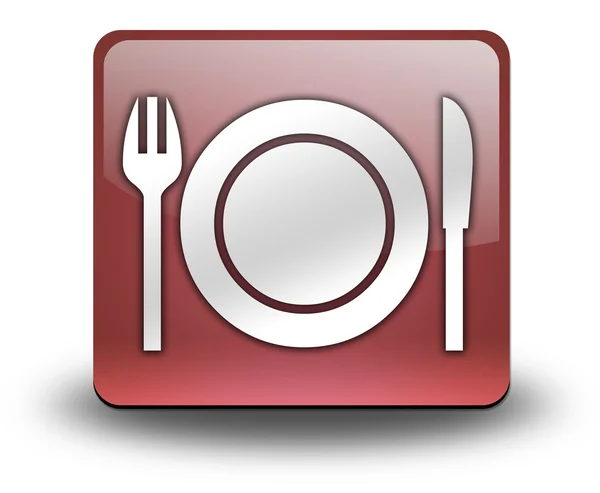Ikony, tlačítka, piktogram-jídelna, restaurace- — Stock fotografie