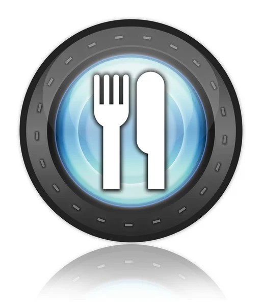 Ikona przycisku, piktogram-Knajpka, restauracja- — Zdjęcie stockowe