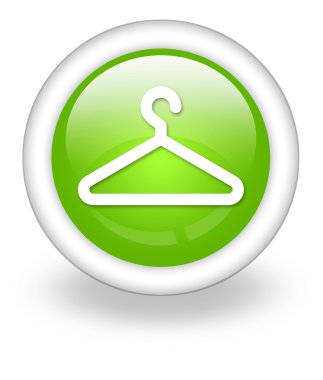 simge, düğme, piktogram elbise askısı