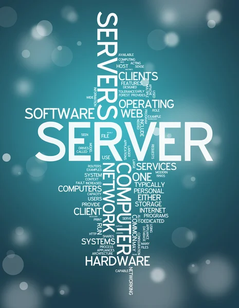 Word Cloud Server — Stockfoto