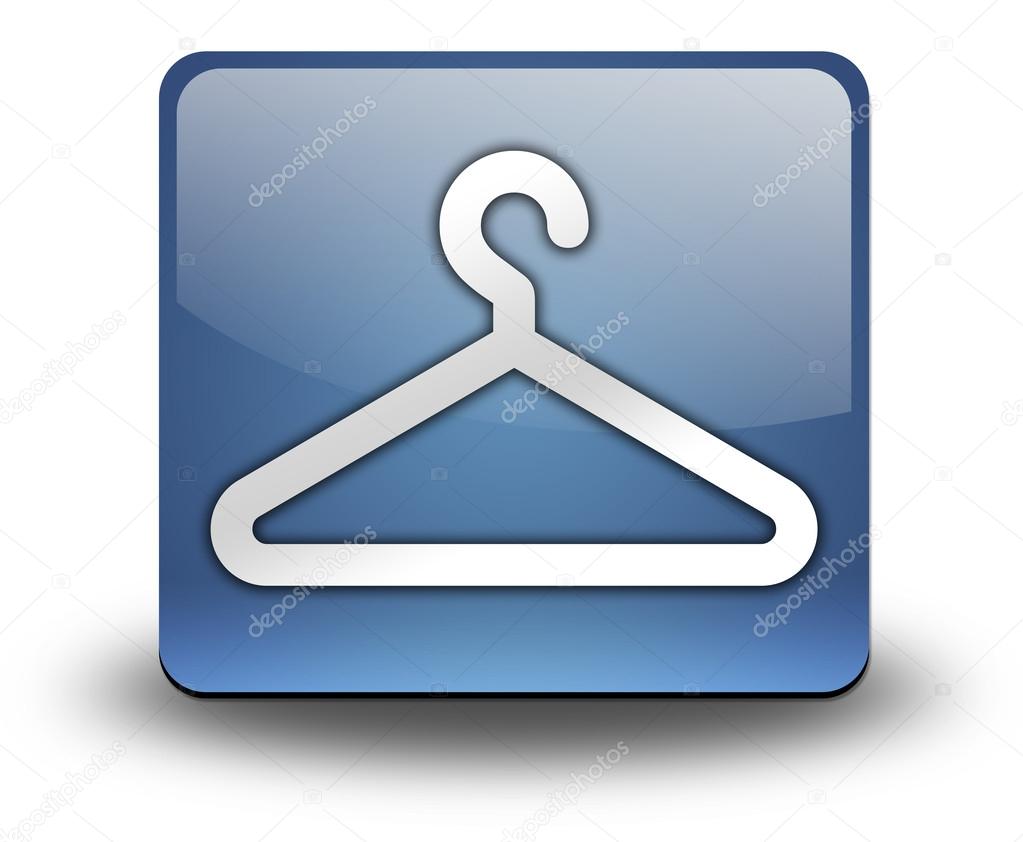 Icon, Button, Pictogram with Coat Hanger symbol