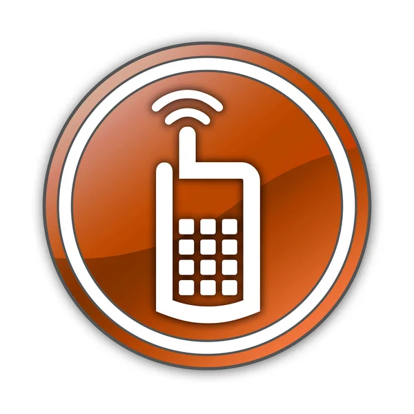 Иконка, кнопка, пиктограмма сотового телефона — стоковое фото