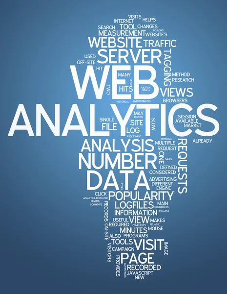 Word Web Analytics — стоковое фото