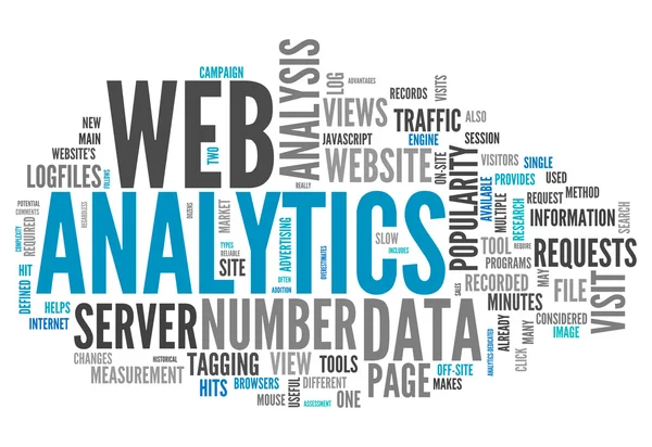 Word Cloud Web Analytics — Stock Photo, Image