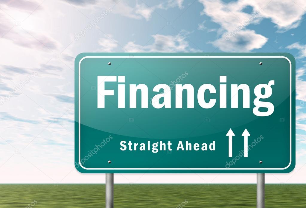 Highway Signpost with Financing wording