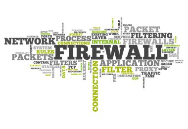 Word Cloud Firewall clipart