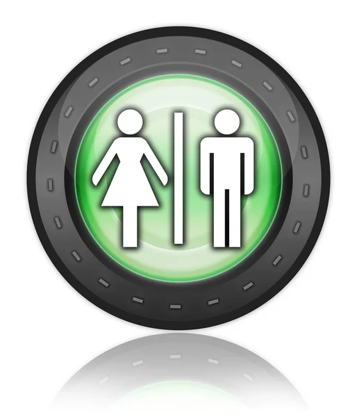 Knop, pictogram, pictogram toiletten — Stockfoto