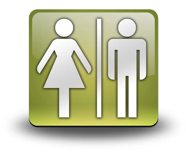 Knop, pictogram, pictogram toiletten — Stockfoto