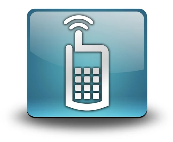 Ikony, tlačítka, piktogram mobilní telefon — Stock fotografie