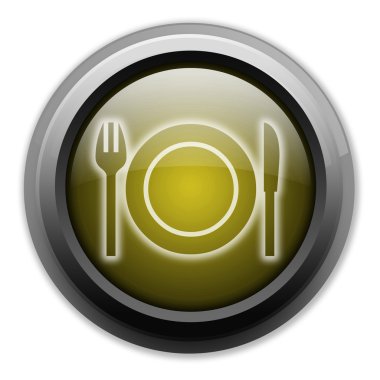 simge, düğme, sembol-eatery, Restoran-
