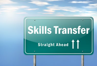 Highway Signpost Skills Transfer clipart