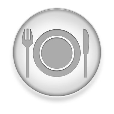 simge, düğme, sembol-eatery, Restoran-