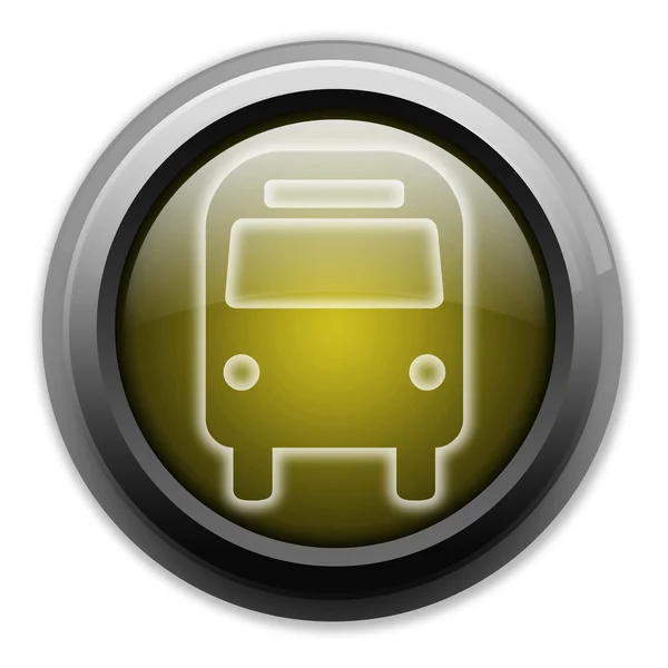 Knop, pictogram, pictogram "bus, transport over de weg" — Stockfoto