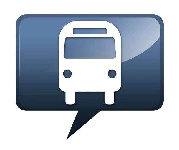 Ikon, knapp, pictogram "bus, marktransport" — Stockfoto