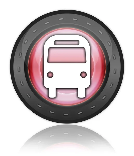 图标、 按钮、 象形图"巴士，地面运输" — 图库照片