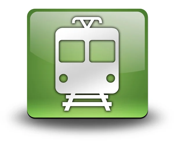 Ikon, knapp, pictogram "train, kollektivtrafik" — Stockfoto