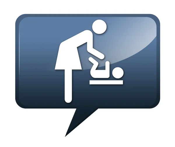 Икона, кнопка, пиктограмма "Смена младенца " — стоковое фото