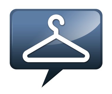 simge, düğme, piktogram elbise askısı