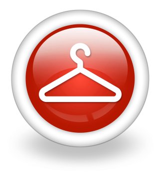 simge, düğme, piktogram elbise askısı