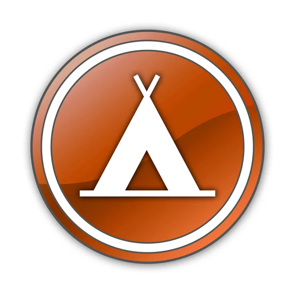 Icon, Button, Pictogram Camping – stockfoto