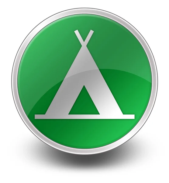 Icon, Button, Pictogram Camping – stockfoto