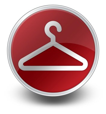 simge, düğme, piktogram elbise askısı