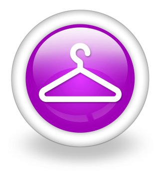 simge, düğme, piktogram elbise askısı