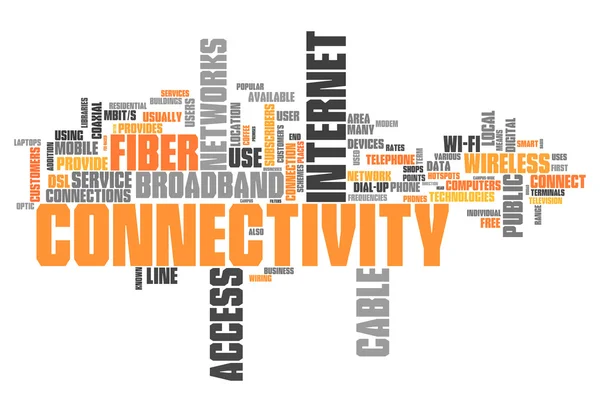 Word Cloud Connectivity — Stock Photo, Image