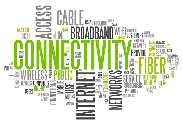 Word Cloud Connectivity — Stock Photo, Image