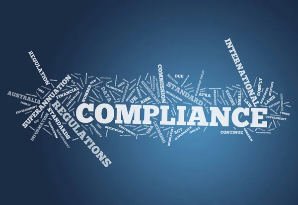 Word Cloud Compliance — Stock Photo, Image