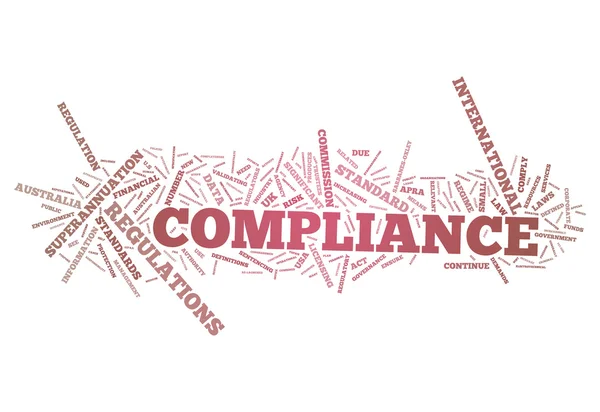 Word Cloud Compliance — Stock Photo, Image