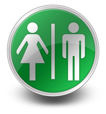 simge, düğme, piktogram tuvaletler