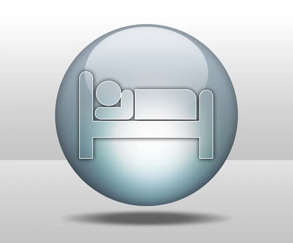 Icon, Button, Pictogram Hotel, Lodging — Stock Photo, Image