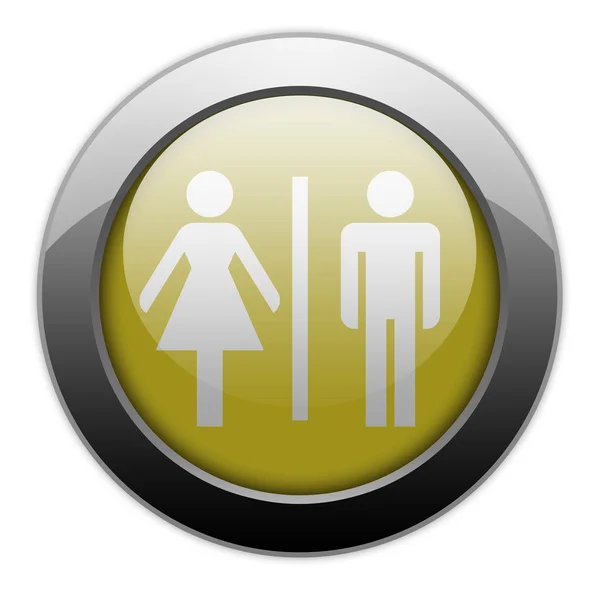 Knop, pictogram, pictogram toiletten — Stockfoto