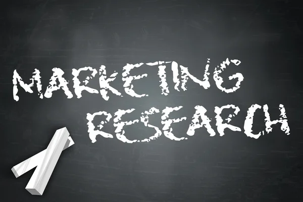 Blackboard Marketing Research — Stock Photo, Image