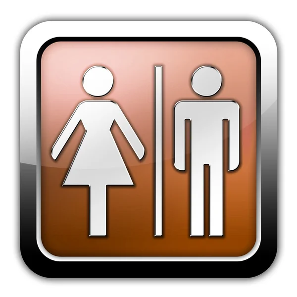 Icon, Button, Pictogram Restrooms — Stock Photo, Image