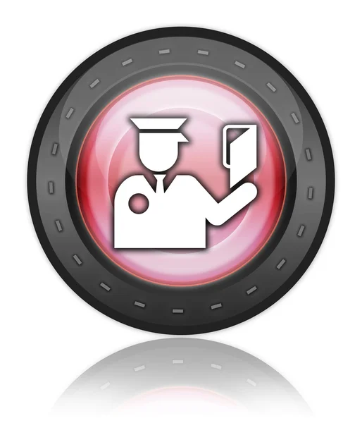 Icon, Button, Pictogram Immigration — Stock Photo, Image
