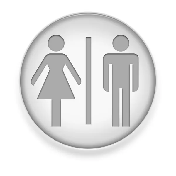 Knop, pictogram, pictogram toiletten — Stockfoto