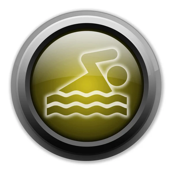 Icon, Button, Pictogram Swimming — Stock Photo, Image