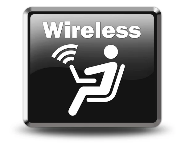 Icon, Button, Pictogram Wireless Access — Stock Photo, Image