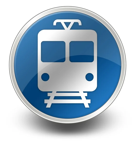 Icon Button Pictogram "Train, Mass Transit" — Stock Photo, Image